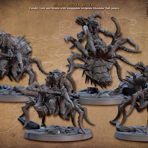 Spider Riders by Artisan Guild| D&D | Dungeons Dragons | Pathfinder | Wargaming | TTRPG | RPG