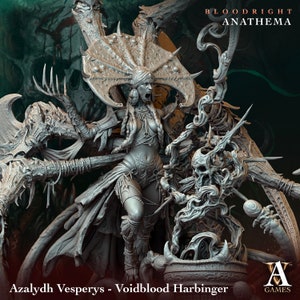 Azalydh Vesperys - Voidblood Harbinger by Archvillain Games | Bloodright| D&D | Dungeons Dragons | Pathfinder | Wargaming | TTRPG | RPG