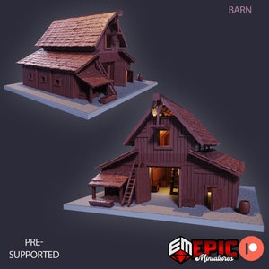 Barn by Epic Miniatures - Farm Village