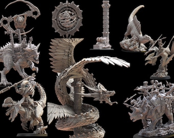 Saurian Ancients Vol 7 by The Lost Kingdom Miniatures | Unpainted Resin Miniature for DnD RPG Tabletop