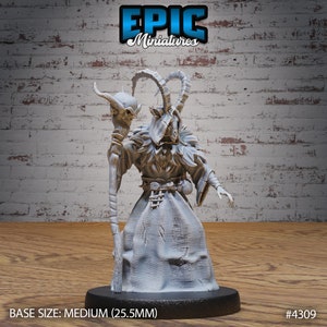 Demonic Cultist  | Infernal Assault | Unpainted Resin Miniature for DnD RPG Tabletop