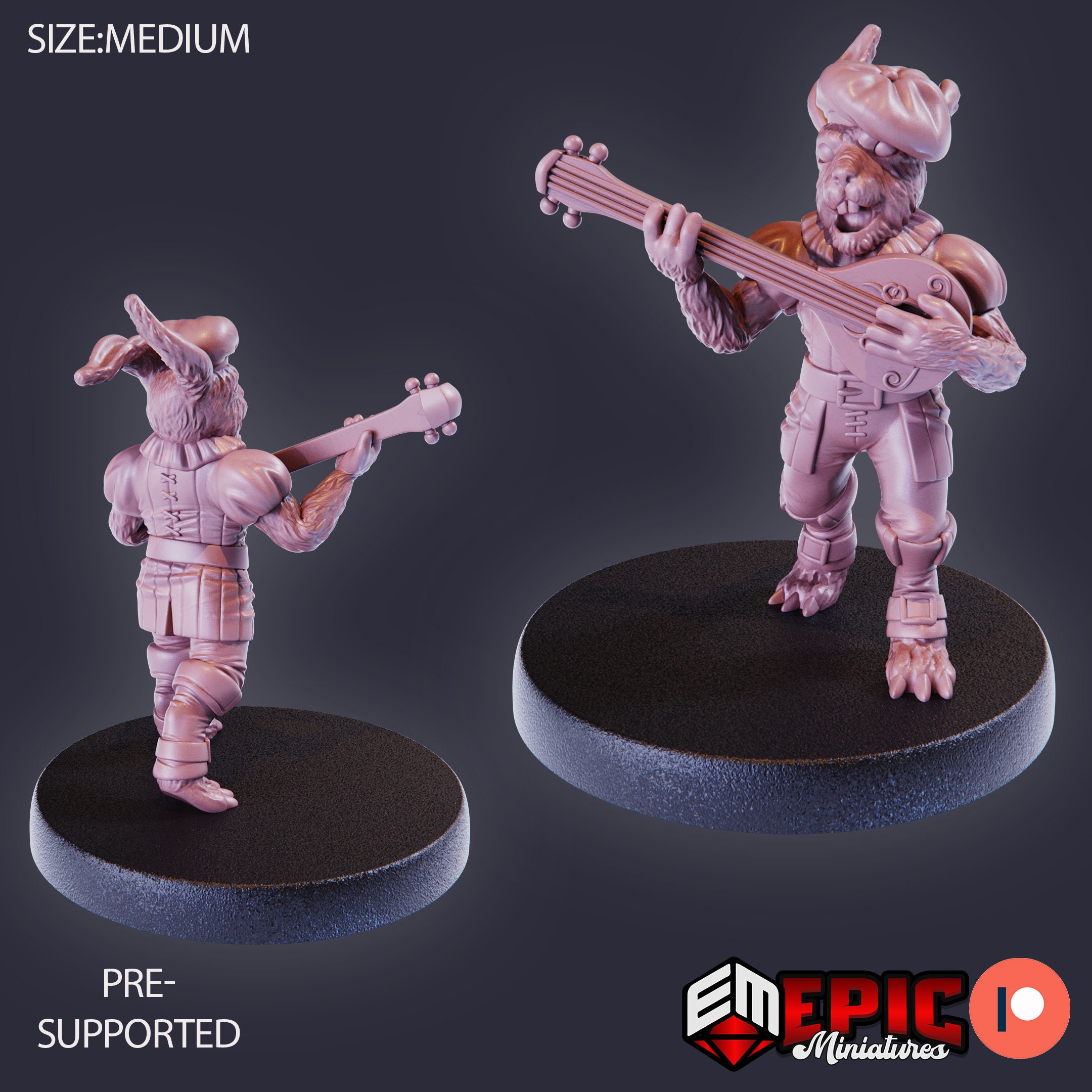 Rabbitfolk | Unpainted Resin Miniature for Dnd RPG Tabletop - Etsy