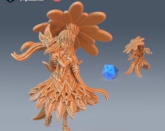 Flower Pixies  - Forest Wonders | Unpainted Resin Miniature for DnD RPG Tabletop