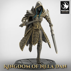 Elven Infantry by Rescale Miniatures - Kingdom of Nela Dan| D&D | Dungeons Dragons | Pathfinder | Wargaming | TTRPG | RPG