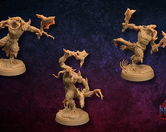 Drakoth Command Group by Dragon Trappers Lodge | Unpainted Resin Miniature for DnD RPG Tabletop