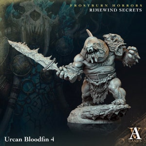 Urcan Bloodfin by Archvillain Games | Frostburn Horrors| D&D | Dungeons Dragons | Pathfinder | Wargaming | TTRPG | RPG
