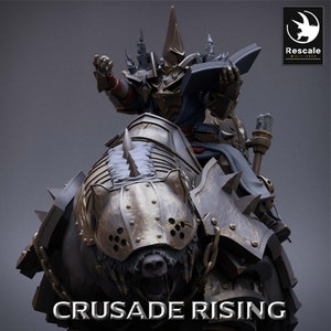 Templar Priest by Rescale Miniatures | Crusade Rising| D&D | Dungeons Dragons | Pathfinder | Wargaming | TTRPG | RPG