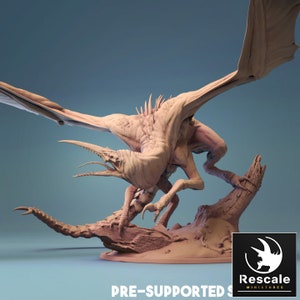 Bloodsucker Dragon by Rescale Miniatures| D&D | Dungeons Dragons | Pathfinder | Wargaming | TTRPG | RPG
