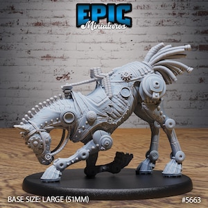 Horse Construct / Clockwork Golem by Epic Miniatures | Mechanus Clockwork