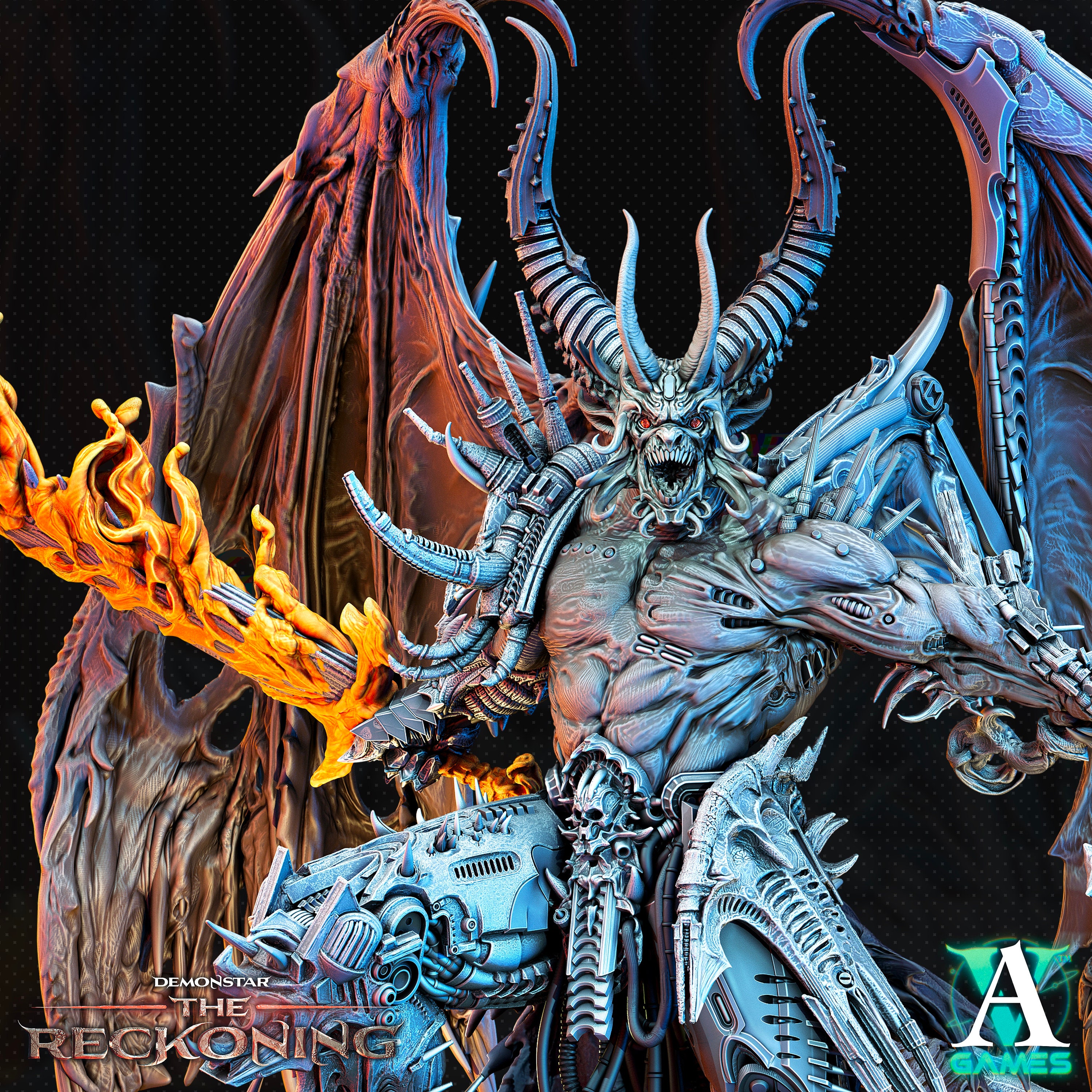 Armaros - Galactic Chaoslord by Archvillain Games | Demonstar - the Reckoning| D&D | Dungeons Dragons | Pathfinder | Wargaming | TTRPG | RPG