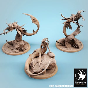 Siren by Rescale Miniatures| D&D | Dungeons Dragons | Pathfinder | Wargaming | TTRPG | RPG