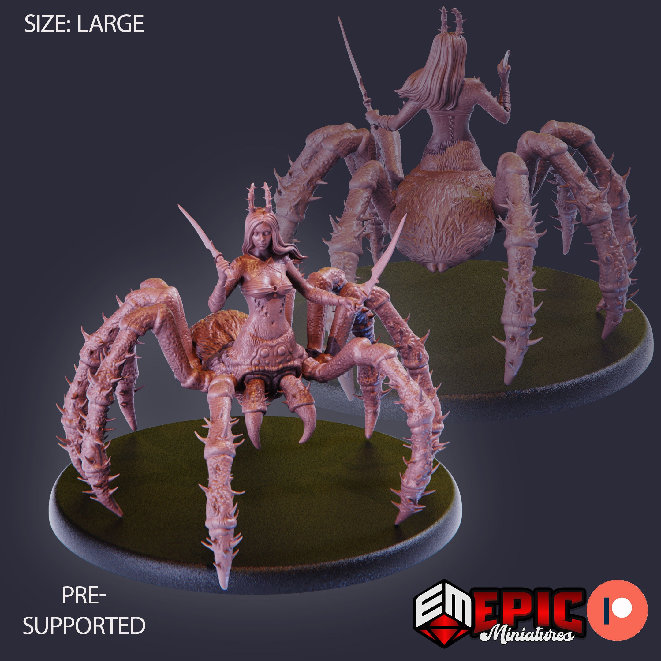 Arachne | Unpainted Resin Miniature for Dnd RPG Tabletop - Etsy