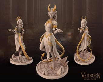 Queen of the Abyss by Veilborn Miniatures | Unpainted Resin Miniature for DnD RPG Tabletop