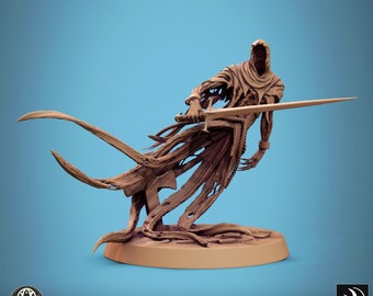 Death Ghosts by Rescale Miniatures | Hollow Graves | Unpainted Resin Miniature for DnD RPG Tabletop