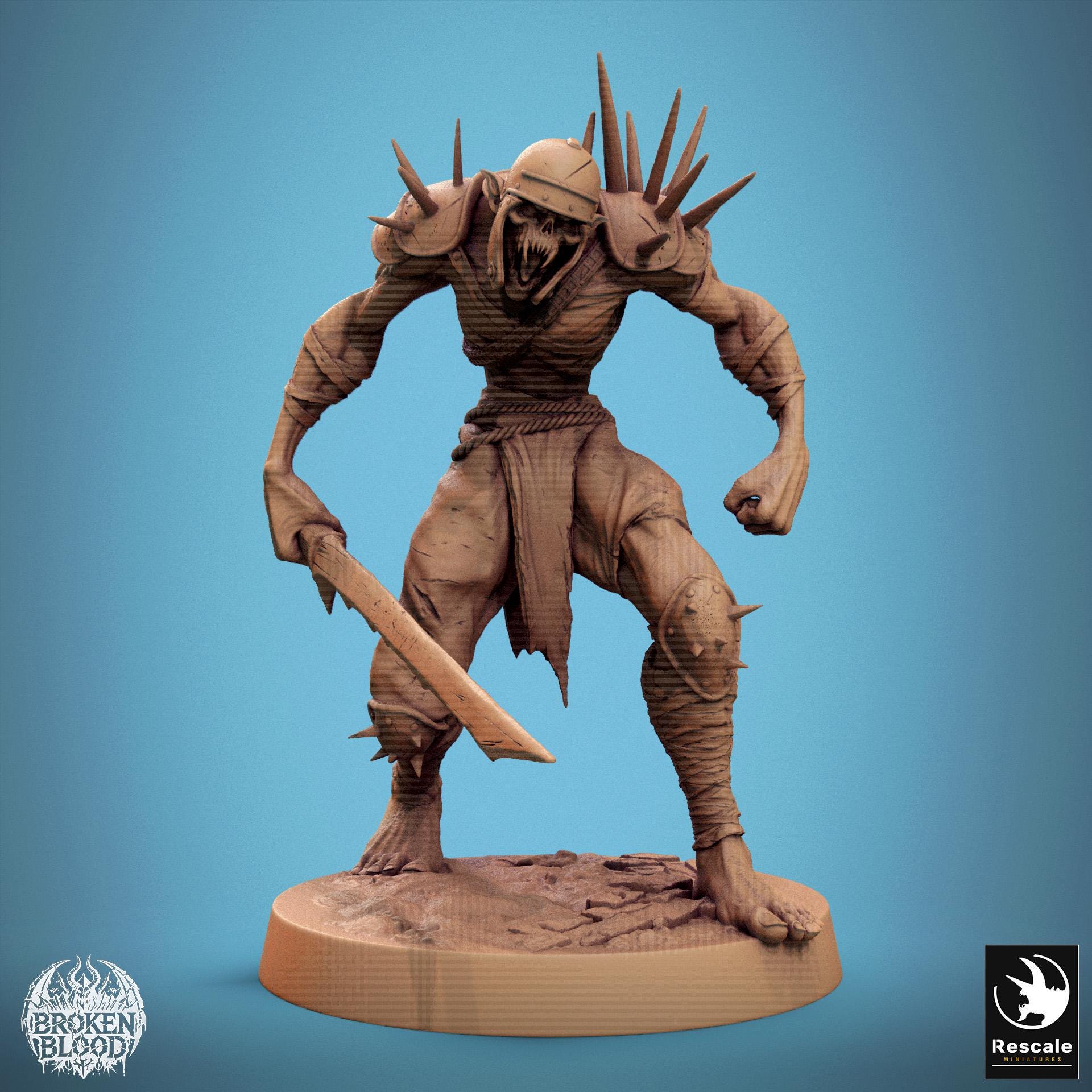 Pathfinder Ravager Ghoul Ravagers by Rescale Miniatures | Broken Blood| D&D | Dungeons ...