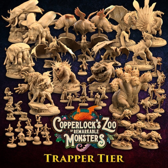 ミニチュア　モンペ　タペストリー Copperlock's Zoo of Remarkable Monsters by Dragon Trappers Lodge