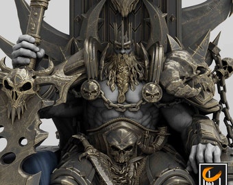 Olaf on Throne by Rescale Miniatures | Unchained