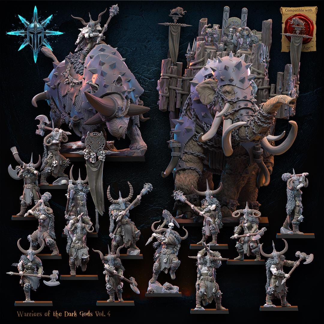 Warriors of the Dark Gods Vol 4 by the Lost Kingdom Miniatures