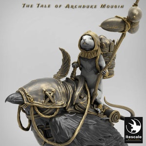 Hanging Magpie by Rescale Miniatures - Tale of Archduke Mousin| D&D | Dungeons Dragons | Pathfinder | Wargaming | TTRPG | RPG
