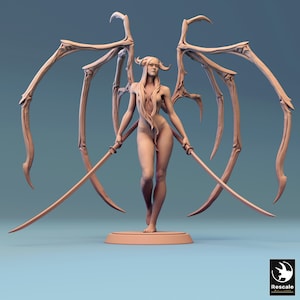 Succubus by Rescale Miniatures| D&D | Dungeons Dragons | Pathfinder | Wargaming | TTRPG | RPG