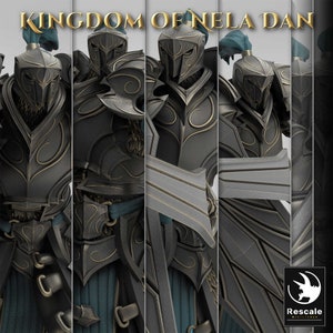 Elven Praetorians by Rescale Miniatures - Kingdom of Nela Dan| D&D | Dungeons Dragons | Pathfinder | Wargaming | TTRPG | RPG