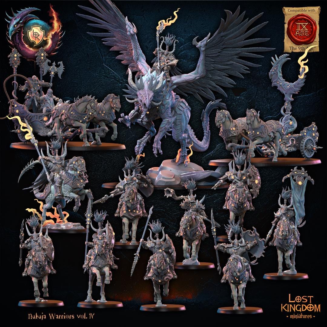 Nukuja Warriors Vol 4 by the Lost Kingdom Miniatures | Unpainted