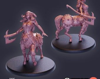 Centaur Females  - Elven Grace | Unpainted Resin Miniature for DnD RPG Tabletop