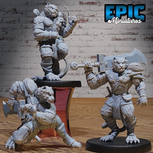 Tigerfolk Adventurer by Epic Miniatures | Serpent&#39;s Rage