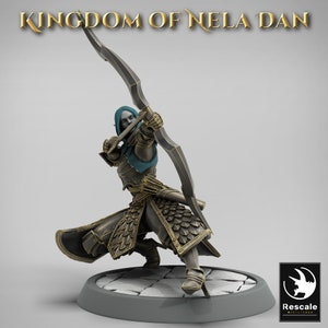 Elven Archers by Rescale Miniatures - Kingdom of Nela Dan| D&D | Dungeons Dragons | Pathfinder | Wargaming | TTRPG | RPG