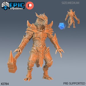 Dragonborn Warrior by Epic Miniatures - Reptiles of War