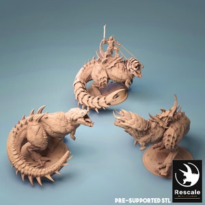 War, Horseman of the Apocalypse by Rescale Miniatures| D&D | Dungeons Dragons | Pathfinder | Wargaming | TTRPG | RPG