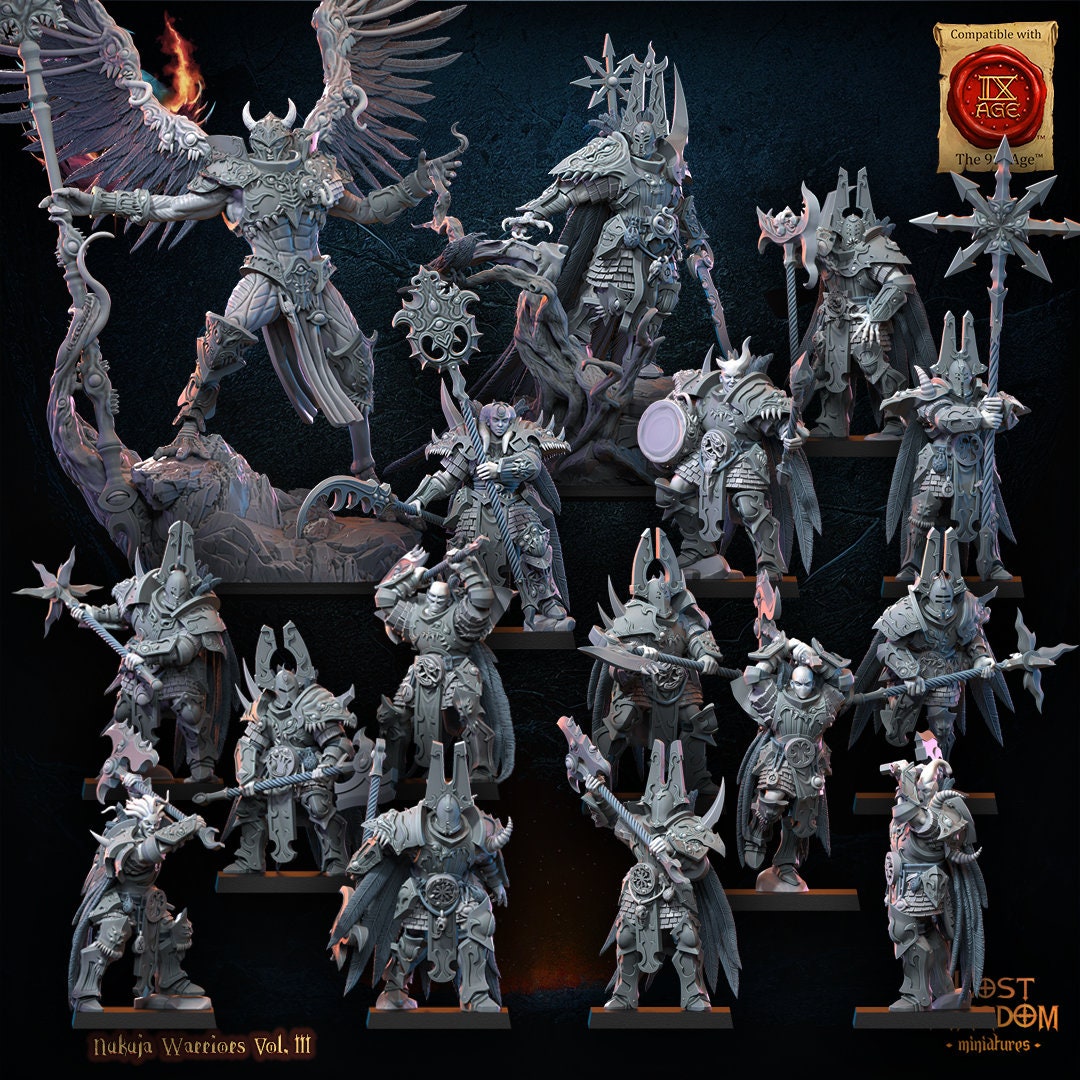 Nukuja Warriors Vol 3 by the Lost Kingdom Miniatures | Unpainted