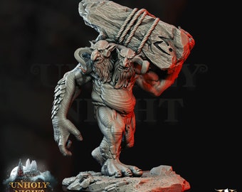 Yule Trolls  | Unholy Night | Unpainted Resin Miniature for DnD RPG Tabletop