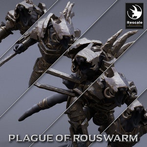 Infantry Rat Berserkers by Rescale Miniatures | Plague of Rouswarm| D&D | Dungeons Dragons | Pathfinder | Wargaming | TTRPG | RPG