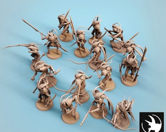 Thrikeen by Rescale Miniatures | Unpainted Resin Miniature for DnD RPG Tabletop