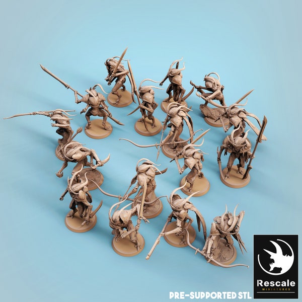 Thrikeen by Rescale Miniatures | Unpainted Resin Miniature for DnD RPG Tabletop