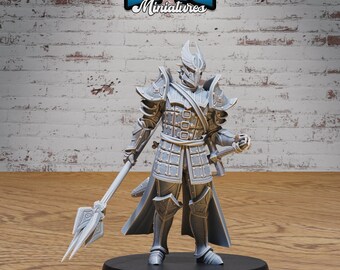 Platinum Paladin  | Age of Dragons | Unpainted Resin Miniature for DnD RPG Tabletop