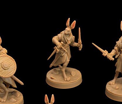 Rabbitfolk Army by Dragon Trappers Lodge | Unpainted Resin Miniature ...