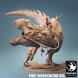 Tyrannosaurus Rex by Rescale Miniatures - Dynotopia| D&D | Dungeons Dragons | Pathfinder | Wargaming | TTRPG | RPG