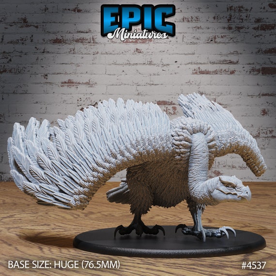 Giant Vulture | Safari Tour | Unpainted Resin Miniature for Dnd