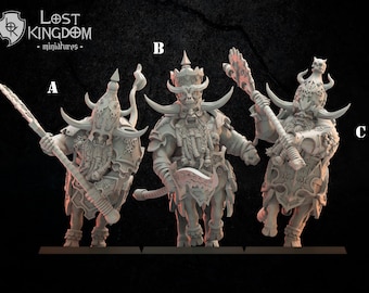 Bulthaurs by The Lost Kingdom Miniatures Magmhorin Dwarves | Unpainted Resin Miniature for DnD RPG Tabletop