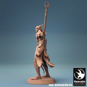 Elf Spearmen by Rescale Miniatures - Leaf Riders| D&D | Dungeons Dragons | Pathfinder | Wargaming | TTRPG | RPG