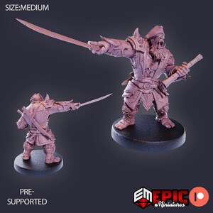 Orc Pirate Captain by Epic Miniatures - Treasure Hunt