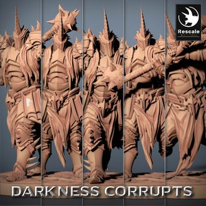 Dark Knight Mace by Rescale Miniatures | Darkness Corrupts| D&D | Dungeons Dragons | Pathfinder | Wargaming | TTRPG | RPG