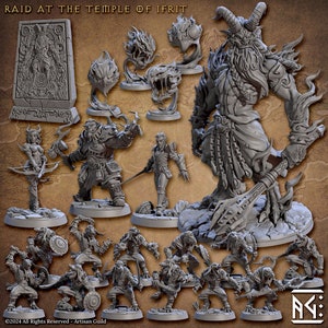 Raid on the Temple of Ifrit by Artisan Guild| D&D | Dungeons Dragons | Pathfinder | Wargaming | TTRPG | RPG