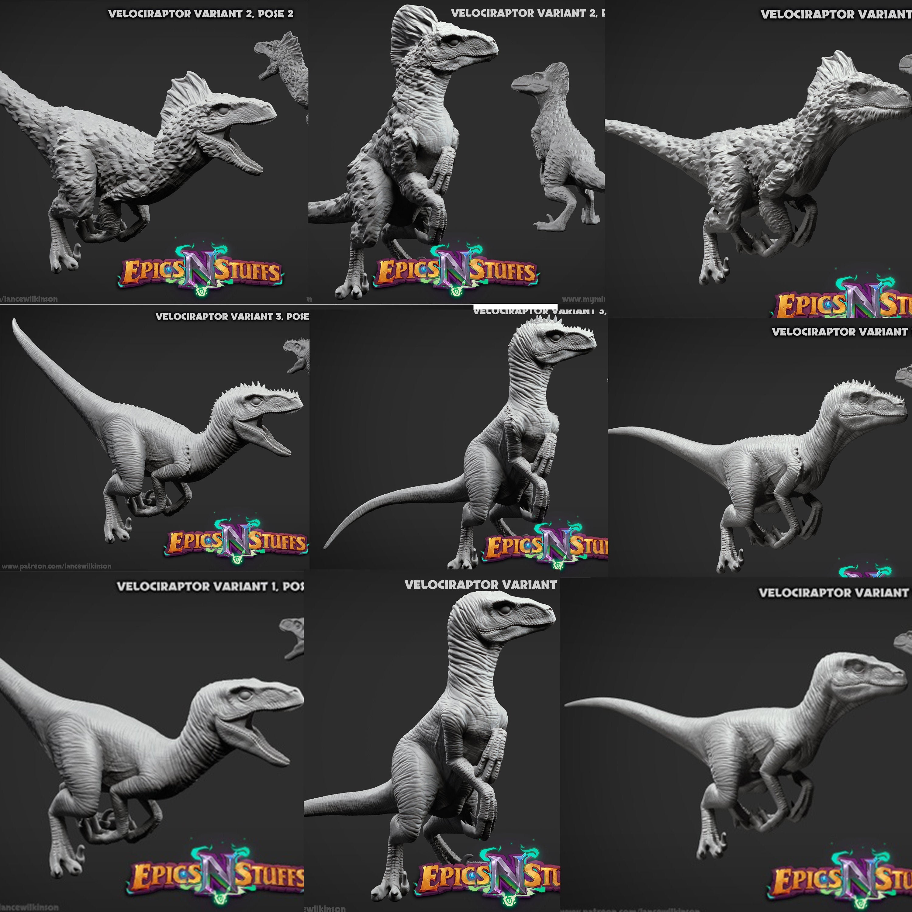 Velociraptors by Epics 'N' Stuffs
