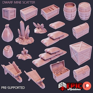 Dwarf Mine Scatter by Epic Miniatures - Dwarven Mines