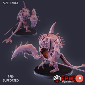 Sharkfolk Warrior by Epic Miniatures - Underwater Mayhem