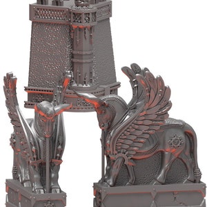 Corner Statues by The Lost Kingdom Miniatures -  Dwarves