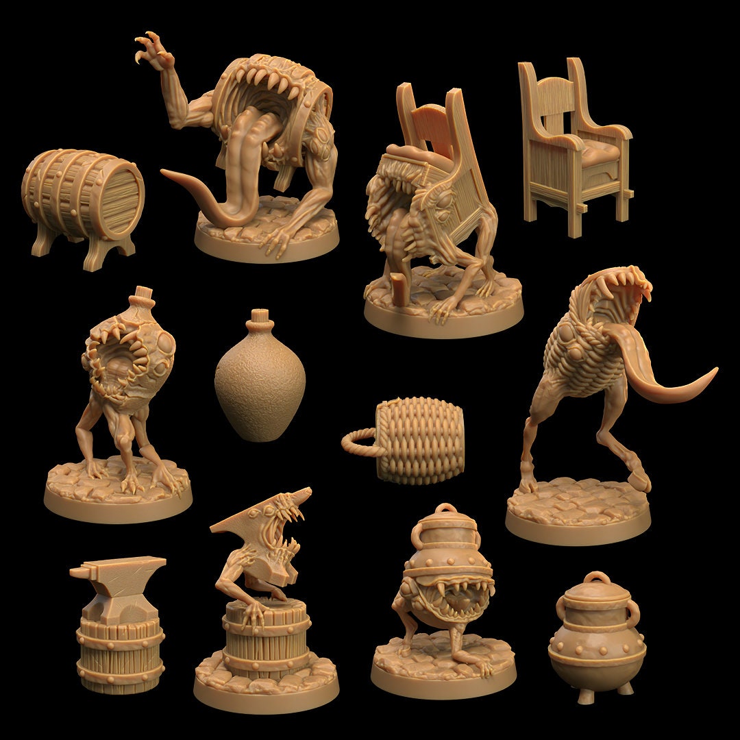 Mimics by Dragon Trappers Lodge | Unpainted Resin Miniature for Mimics by Dragon Trappers Lodge | Unpainted Resin Miniature for